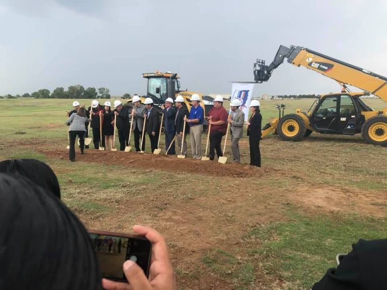 Ground breaking for the Watonga Casino / Hotel. Governor Reggie Wassana, Lt Governor Gib Miles, with the Cheyenne and Arapho Tribes, CEO Charlie Welbourne and COO Andy Rendose, Lucky Star Casino and Watonga Lucky Star Casino General Manager Rory Little Raven and many others were part of the historic event.